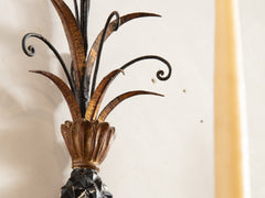 1960s Gilded Pineapple Wall Sconce