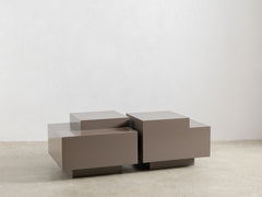 Cubo Lacquered Side Table