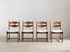 Brutalist Razorback Dining Chair in the style of Guillerme & Chambron