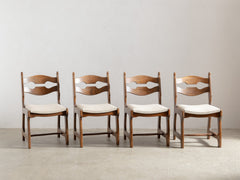 Brutalist Razorback Dining Chair in the style of Guillerme & Chambron
