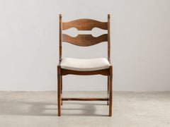 Brutalist Razorback Dining Chair in the style of Guillerme & Chambron