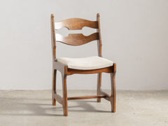 Brutalist Razorback Dining Chair in the style of Guillerme & Chambron