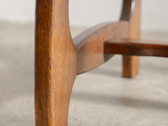 Brutalist Razorback Dining Chair in the style of Guillerme & Chambron