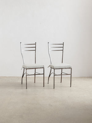 1960's Iron Chair 06 with Cushion