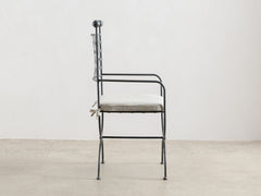 1960's Iron Chair 08 with Cushion