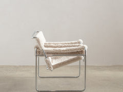 Wassily Chair with Sheepskin Upholstery, Dublin Bay