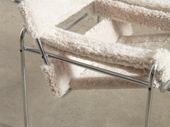 Wassily Chair with Sheepskin Upholstery, Dublin Bay
