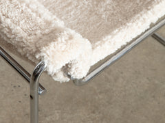 Wassily Chair with Sheepskin Upholstery, Dublin Bay
