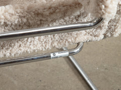 Wassily Chair with Sheepskin Upholstery, Dublin Bay