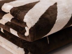 Modern Love Beach Towel - Chocolate