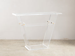 1980s French Acrylic Console by David Lange