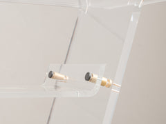 1980s French Acrylic Console by David Lange