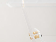 1980s French Acrylic Console by David Lange