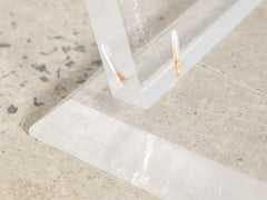 1980s French Acrylic Console by David Lange