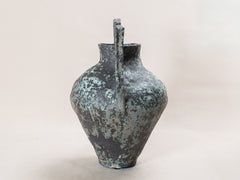 Blue speckle Greek Handle Urn