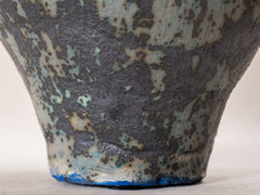 Blue speckle Greek Handle Urn