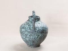 Blue Speckle Rope Handle Urn
