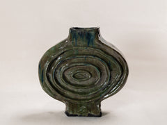 Green Medallion Vase