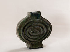 Green Medallion Vase