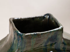 Green Medallion Vase