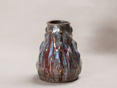 Cathedral Vessel - Jade, Gold, Copper Red