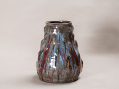 Cathedral Vessel - Jade, Gold, Copper Red