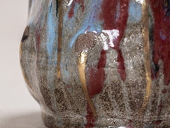 Cathedral Vessel - Jade, Gold, Copper Red