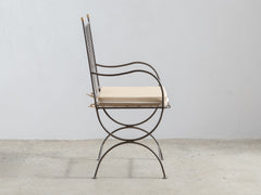 Soleil Chair with Curved Arm - Bronze