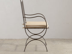 Soleil Chair with Curved Arm - Bronze
