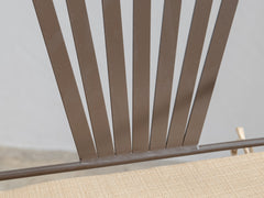 Soleil Chair with Curved Arm - Bronze