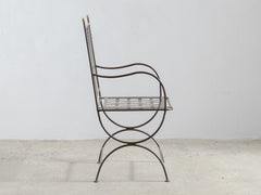 Soleil Chair with Curved Arm - Bronze