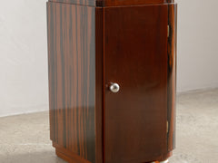 1920s Pair of Art Deco Rosewood & Ebony Bedside Tables