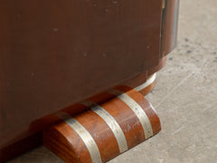 1920s Pair of Art Deco Rosewood & Ebony Bedside Tables