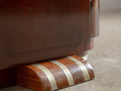 1920s Pair of Art Deco Rosewood & Ebony Bedside Tables