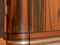 1920s Pair of Art Deco Rosewood & Ebony Bedside Tables