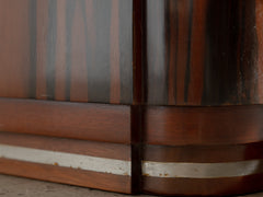 1920s Pair of Art Deco Rosewood & Ebony Bedside Tables