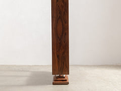 1980s French Art Deco Mahogany Bookshelf