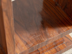 1980s French Art Deco Mahogany Bookshelf