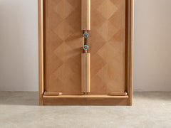 1950s Oak Cabinet by Guillerme & Chambron