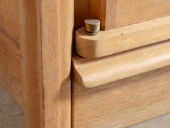 1950s Oak Cabinet by Guillerme & Chambron
