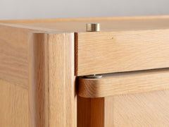 1950s Oak Cabinet by Guillerme & Chambron