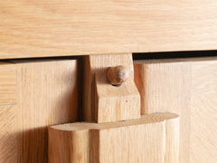 1950s Oak Cabinet by Guillerme & Chambron