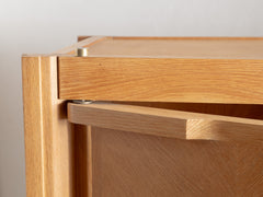 1950s Oak Cabinet by Guillerme & Chambron