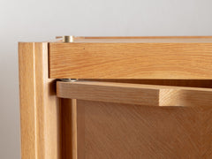 1950s Oak Cabinet by Guillerme & Chambron