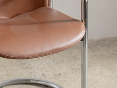 Set of 4 Dialogo Dessau Cantilever Chairs by Afra & Tobia Scarpa for B&B Italia