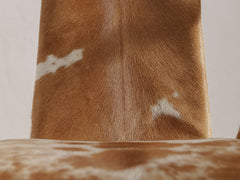 Chrome Cantilever Armchair in Cowhide