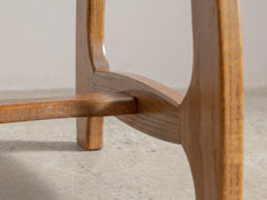 1960s French Brutalist Razorback Dining Chair in Oak