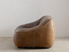 Ringo Armchair in Brown Leather by Gerard van den Berg