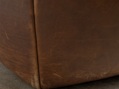Ringo Armchair in Brown Leather by Gerard van den Berg