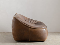 Ringo Armchair in Brown Leather by Gerard van den Berg